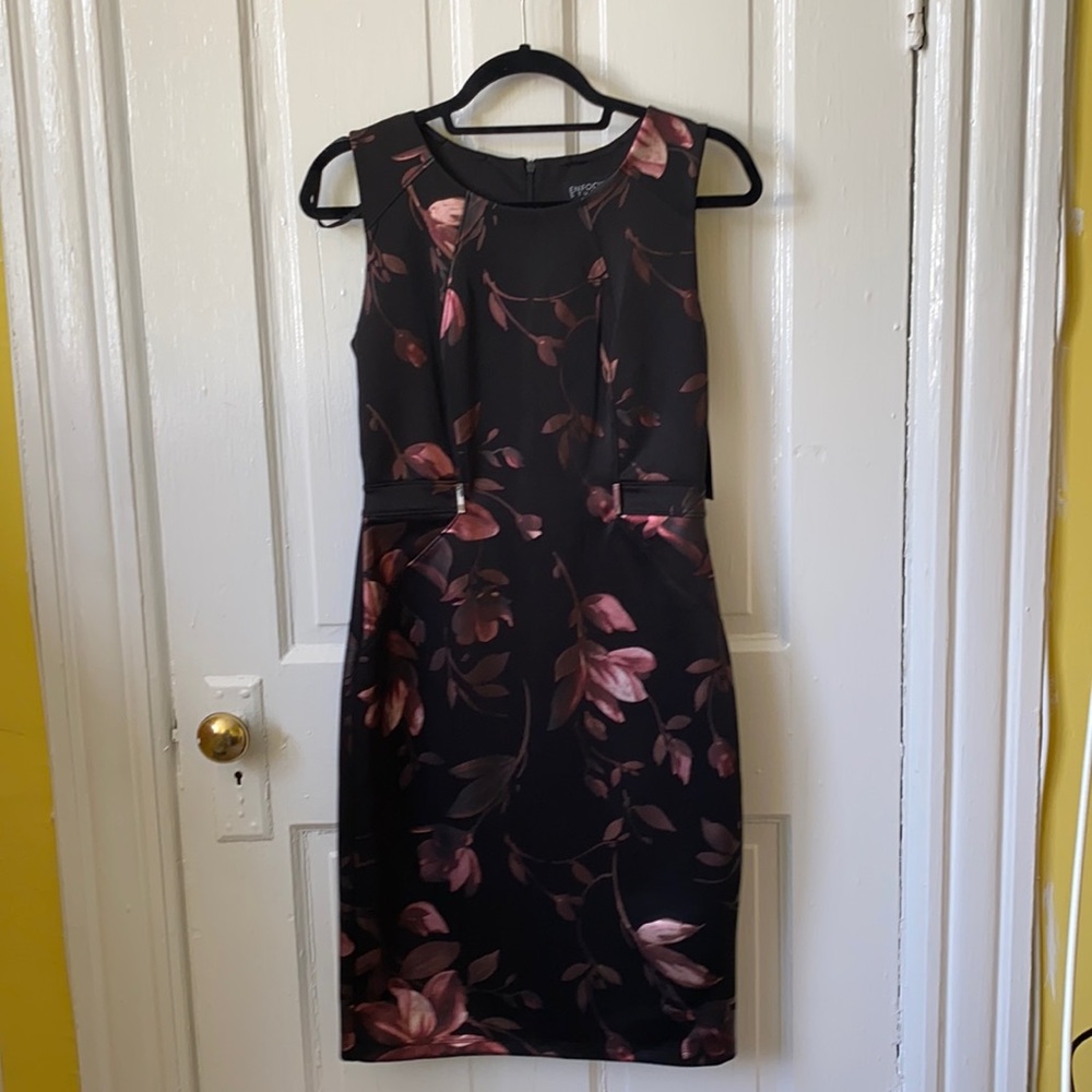 NEW WITH TAGS, Black Formal Midi Dress, Size 6